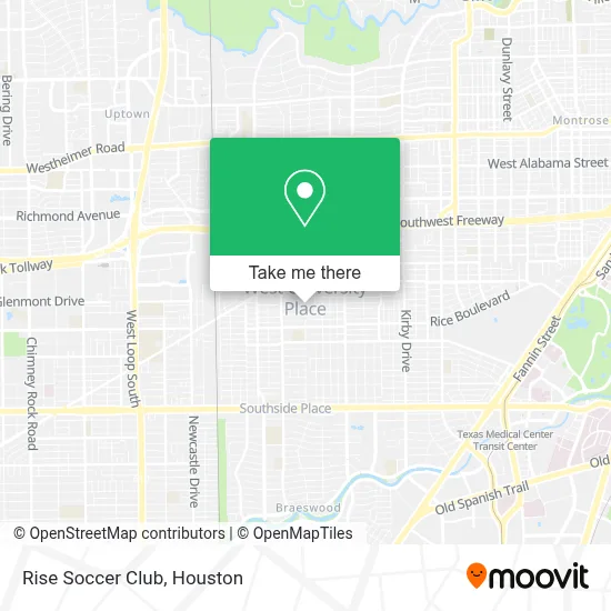 Rise Soccer Club map