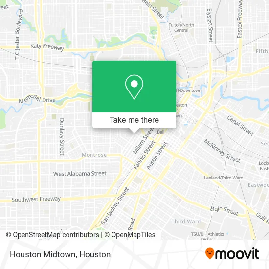 Houston Midtown map