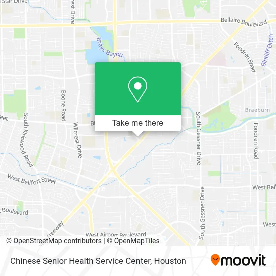Chinese Senior Health Service Center map