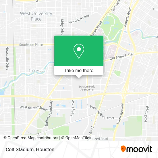 Colt Stadium map