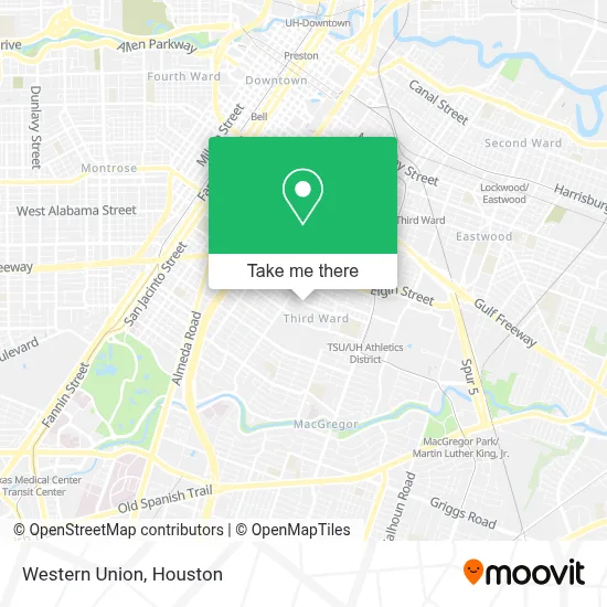 Western Union map