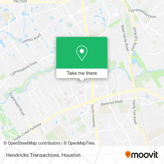 Hendricks Transactions map