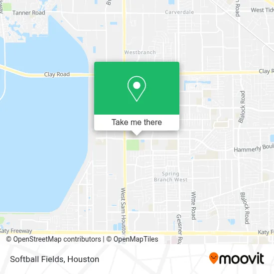 Softball Fields map