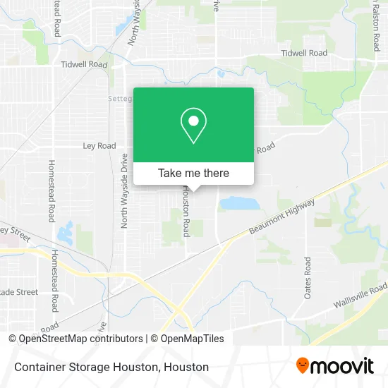 Container Storage Houston map