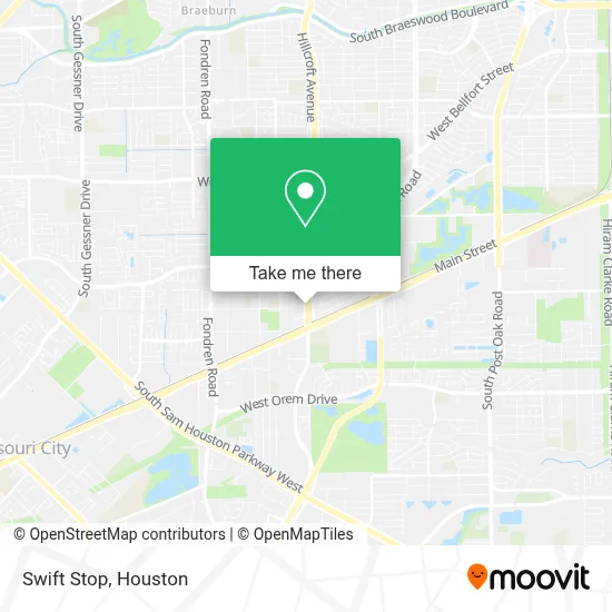 Swift Stop map