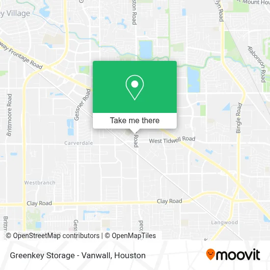 Greenkey Storage - Vanwall map