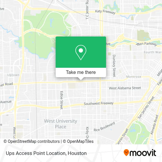 Ups Access Point Location map