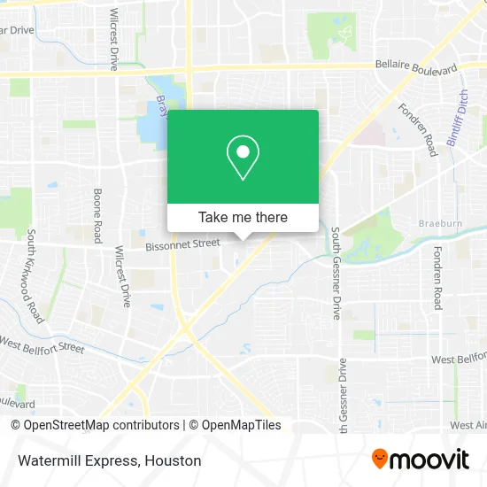 Watermill Express map
