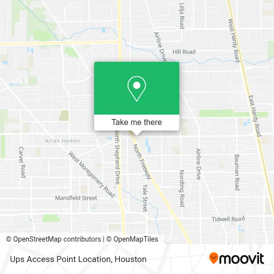 Ups Access Point Location map
