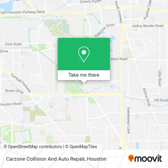 Carzone Collision And Auto Repair map