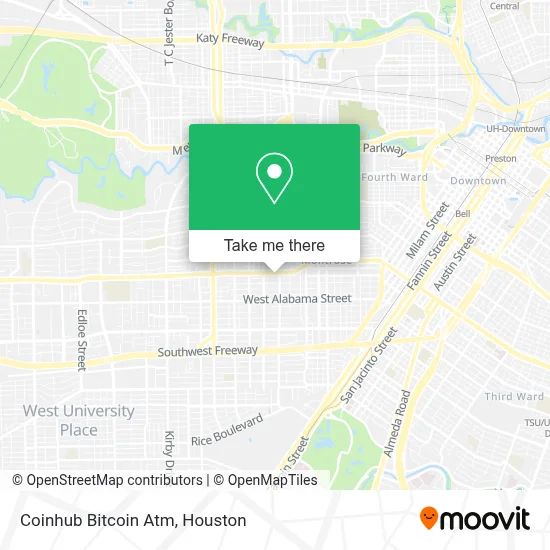Coinhub Bitcoin Atm map