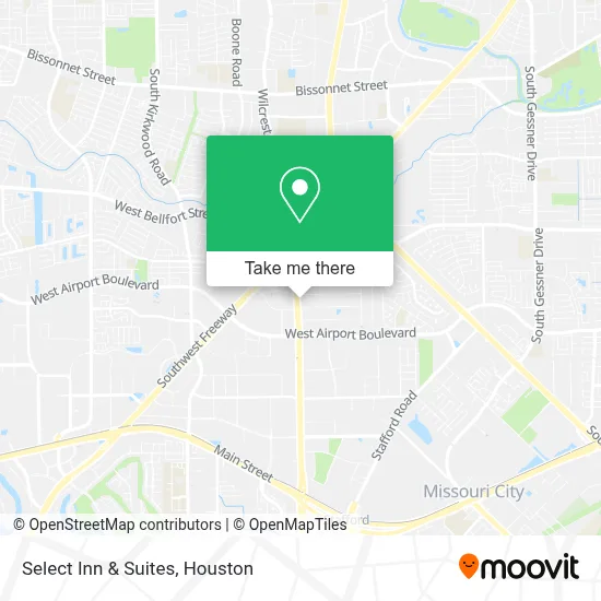 Select Inn & Suites map