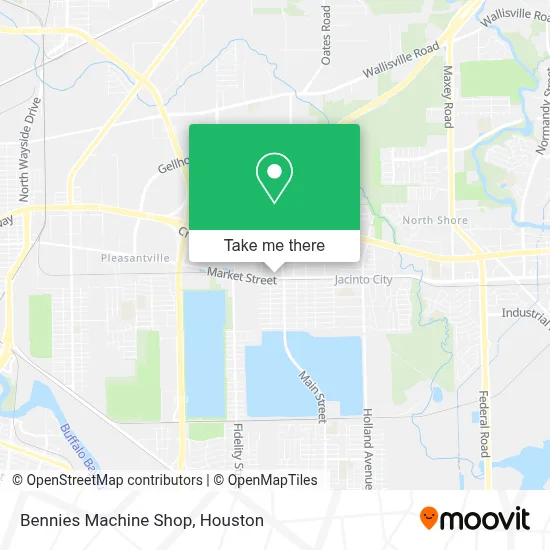 Bennies Machine Shop map
