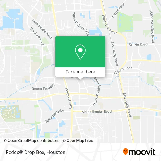 Fedex® Drop Box map