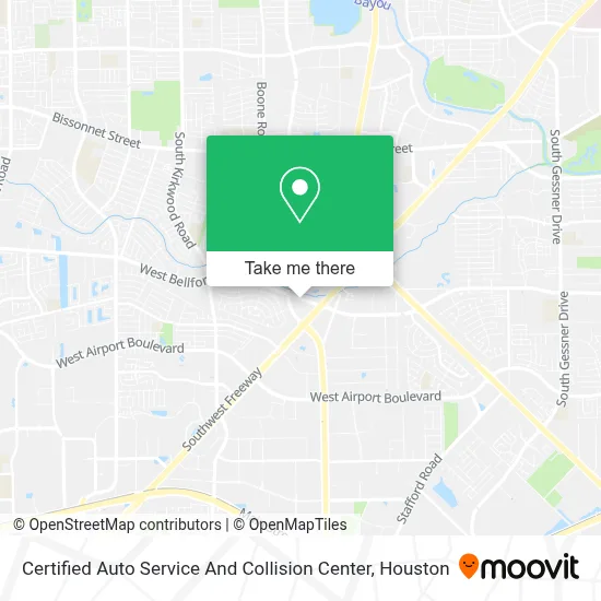 Certified Auto Service And Collision Center map