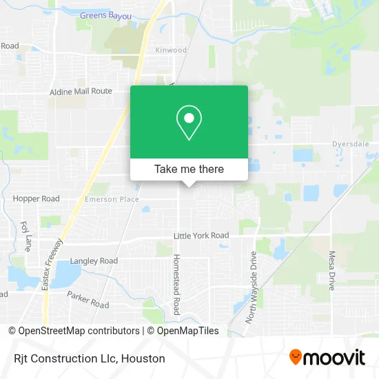 Rjt Construction Llc map