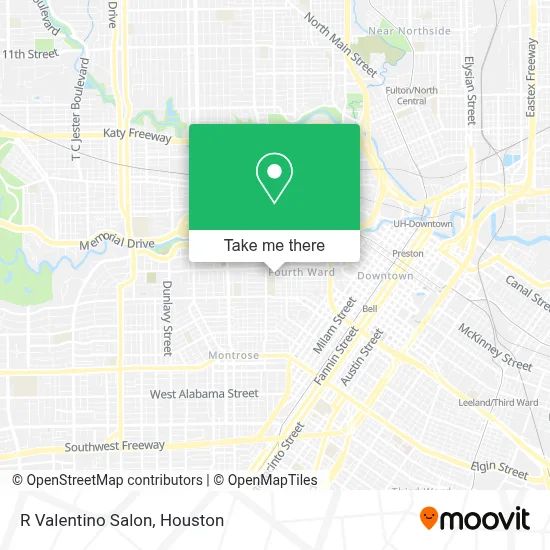 R Valentino Salon map