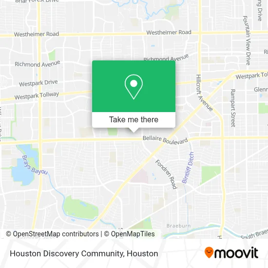 Houston Discovery Community map