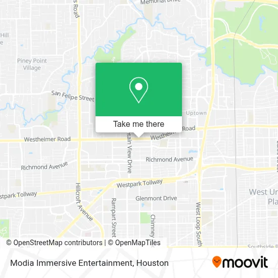 Modia Immersive Entertainment map
