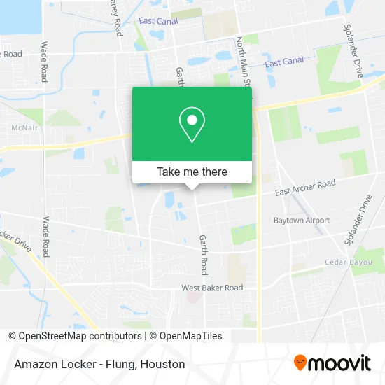 Amazon Locker - Flung map