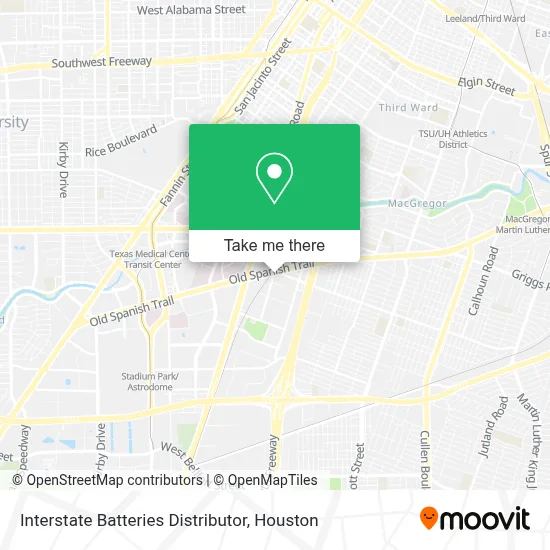 Interstate Batteries Distributor map