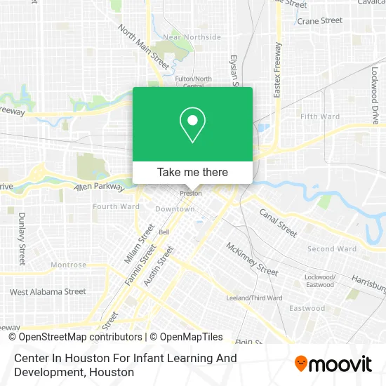 Center In Houston For Infant Learning And Development map