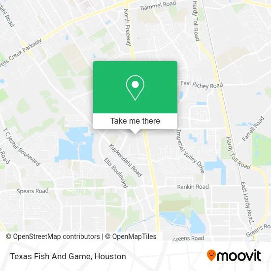Texas Fish And Game map