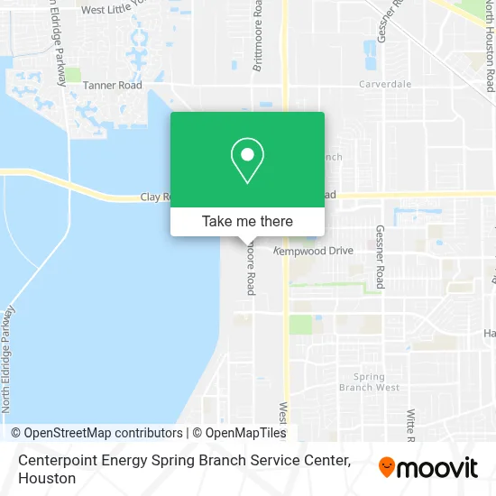 Centerpoint Energy Spring Branch Service Center map