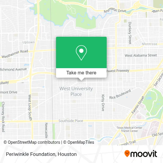 Periwinkle Foundation map