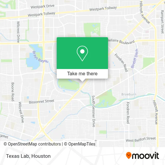Texas Lab map