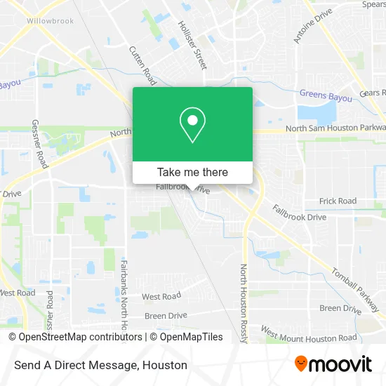 Send A Direct Message map