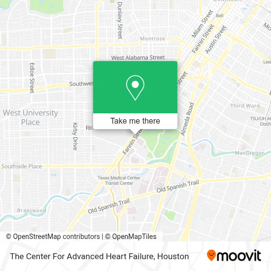 The Center For Advanced Heart Failure map