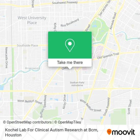 Kochel Lab For Clinical Autism Research at Bcm map
