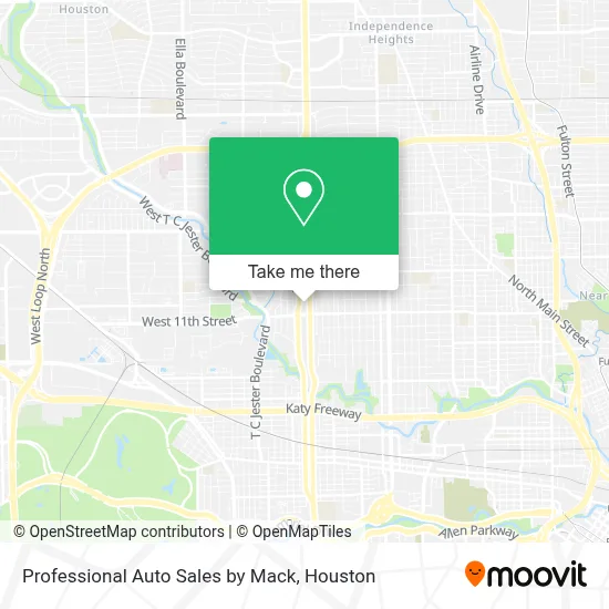 Professional Auto Sales by Mack map