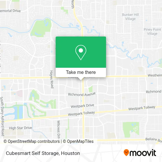 Cubesmart Self Storage map