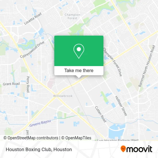 Houston Boxing Club map