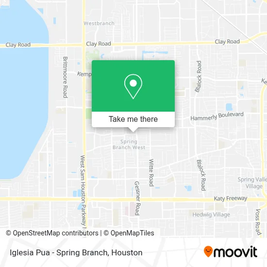Iglesia Pua - Spring Branch map