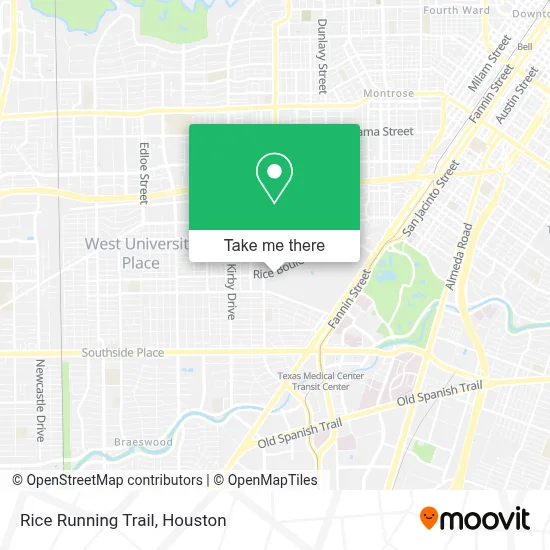 Mapa de Rice Running Trail