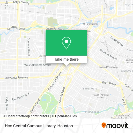 Hcc Central Campus Library map