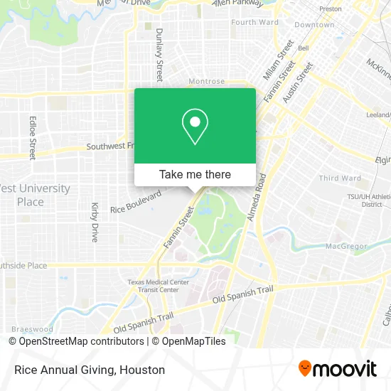 Rice Annual Giving map