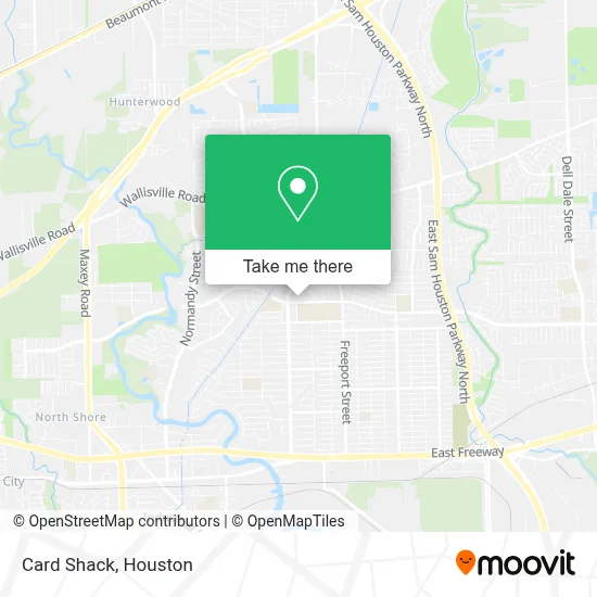 Card Shack map