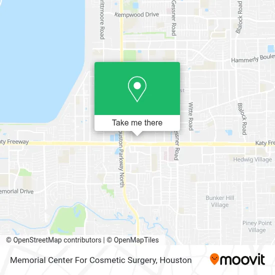 Memorial Center For Cosmetic Surgery map
