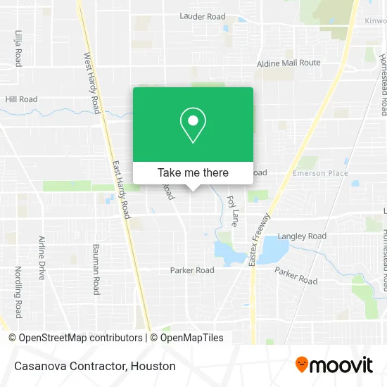 Casanova Contractor map