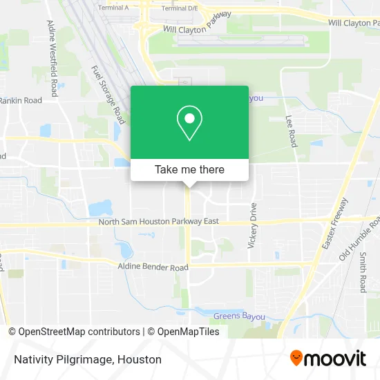 Nativity Pilgrimage map