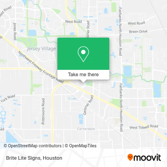 Brite Lite Signs map