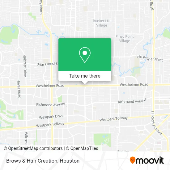 Brows & Hair Creation map