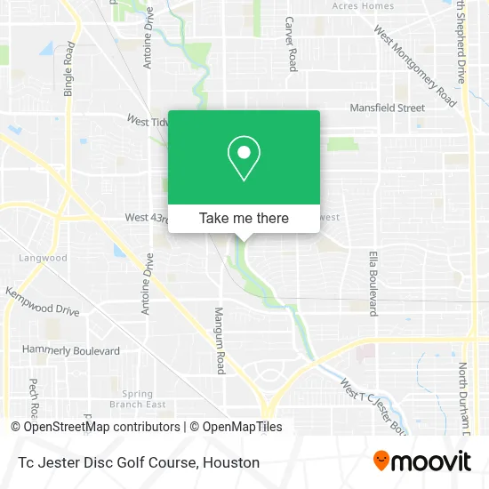 Tc Jester Disc Golf Course map