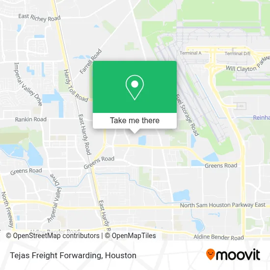 Tejas Freight Forwarding map