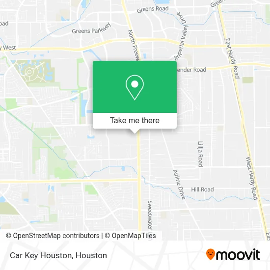 Car Key Houston map