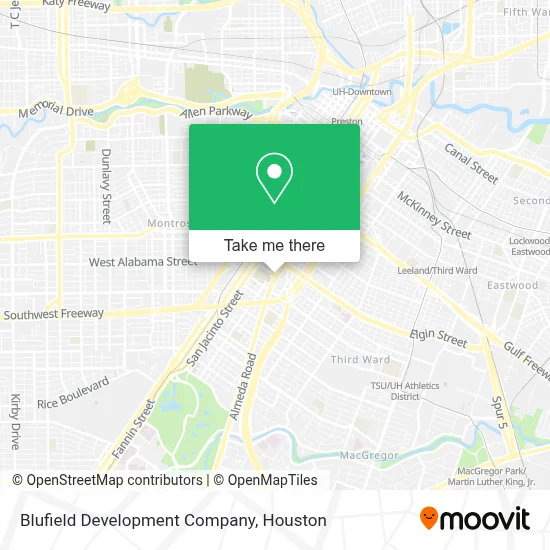 Blufield Development Company map